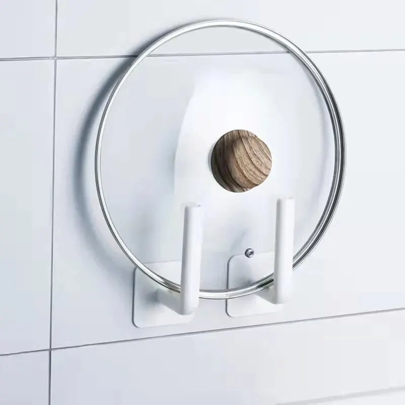 No Hole Multifunctional Hooks Lazy Rag Hangers Kitchen Wall Mounted Paper Towel Organiser 2Pcs Multifunctional Hooks Kitchen Hook