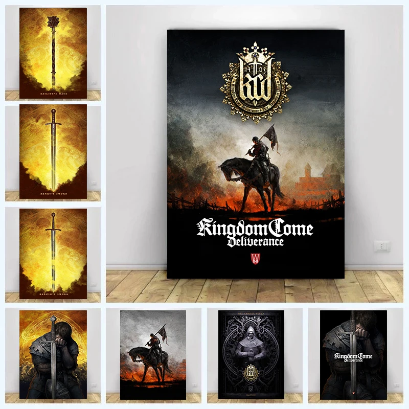 

Popular Game Kingdom Come Deliverance Posters and Prints Modern Game Canvas Painting Wall Art Picture for Living Room Home Decor