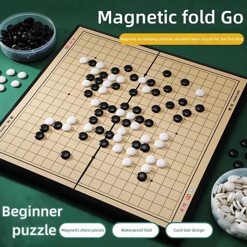 

PVC Portable Go Game Foldable Waterproof Cute School Travelling Indoor Outdoor Children Student Weiqi Birthday Gift