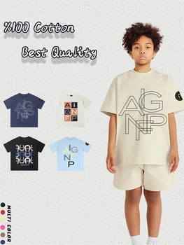 Summer Tees Children Clothes 2025 Hot sales Kids Short sleeve Fashion Casual Wear Baby Boys T-shirt Streetwear %100 Cotton Shirt 1