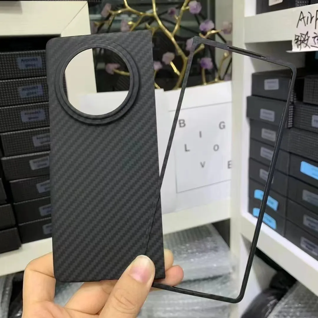 

Carbon fiber mobile phone case, ultra-thin, anti-drop, high-end, luxury,creative,personalization， for vivoxfold3 Kevlar cases