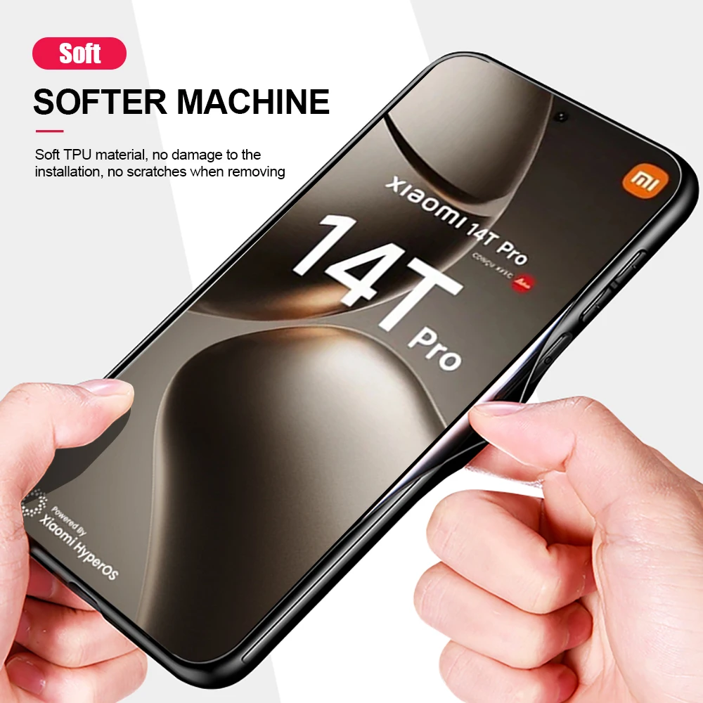 Magnetic Leather Case For Xiaomi 14T Pro 5G TPU Soft Frame Camera Protect Fundas on Xiaomi14T Mi 14 T T14 14TPro Xiomi Mi14T 5G 5