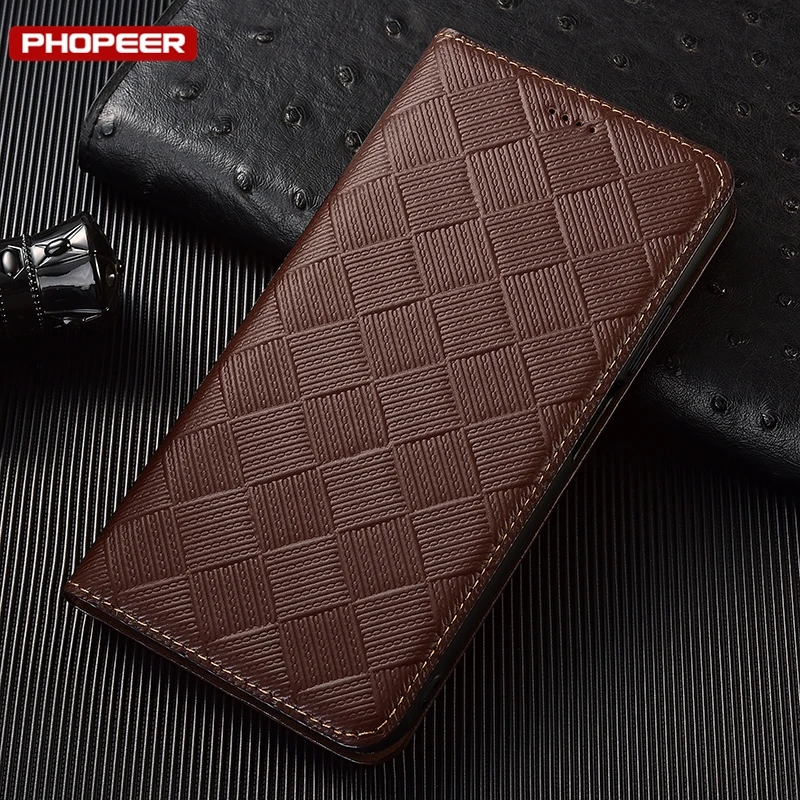 Genuine Leather Flip Wallet Phone Case Cover