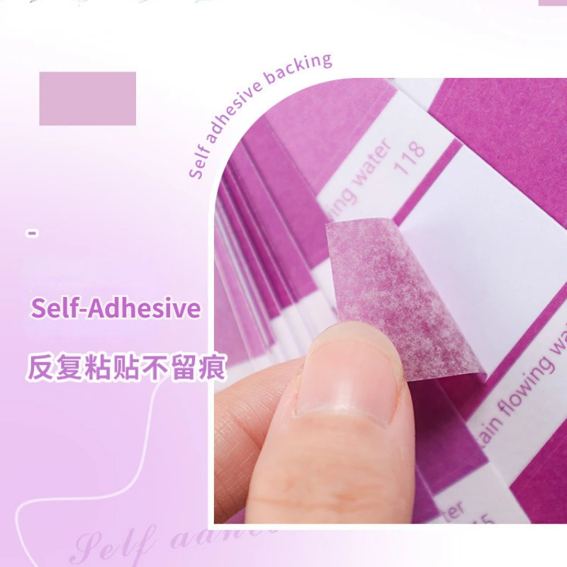 96 PCS Transparent Sticky Notes Self-Adhesive Bookmarks and Clear Tab Stickers - Kawaii Stationery Collection