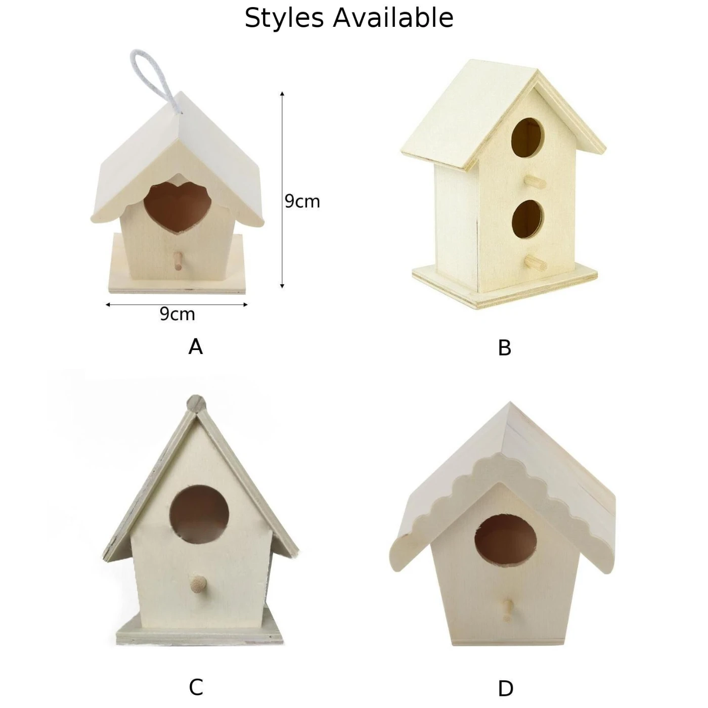 Wooden Hummingbird House Bird Cage Accessories DIY Wooden Kit Bird's Nest Ornaments Home Gardening Garden Decoration images - 6