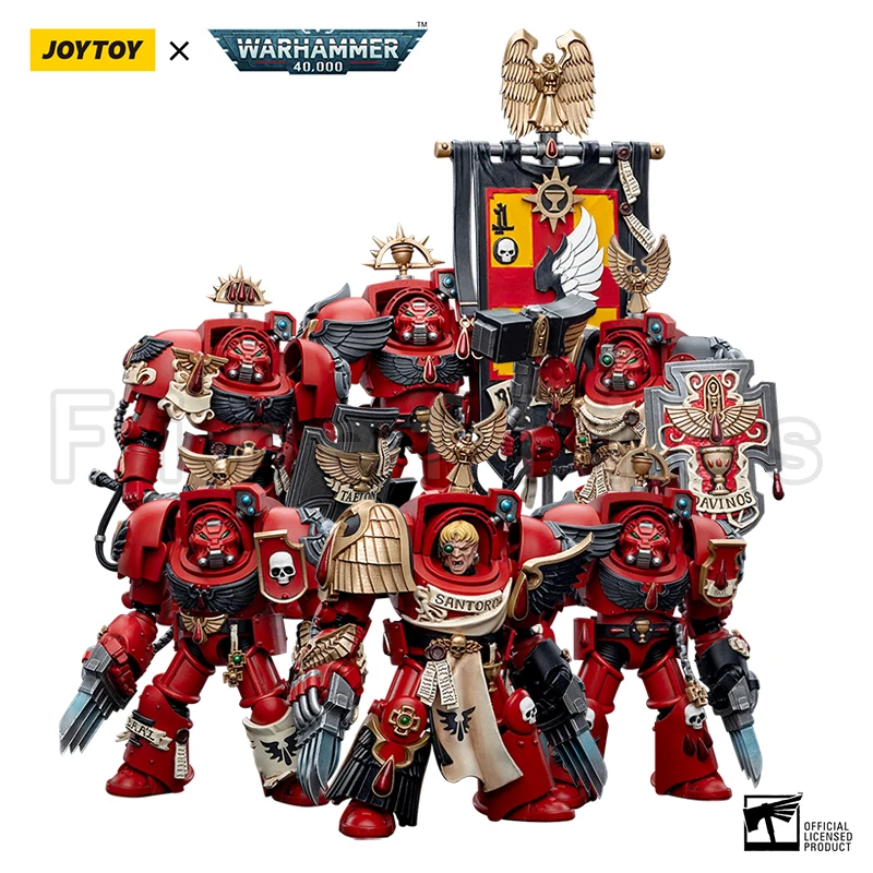 1/18 Joytoy Action Figure (6 Pz/Set) 40K Blood Angels Assault Terminator Anime Model Toy Spedizione Gratuita