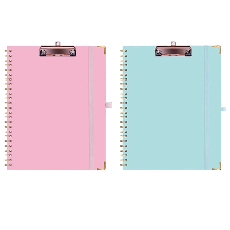 2-pcs-clipboard-folder-with-refillable-notepad-paper-metal-for-letter-size-11x-85inch-versatile-clipfolio-for-school-office