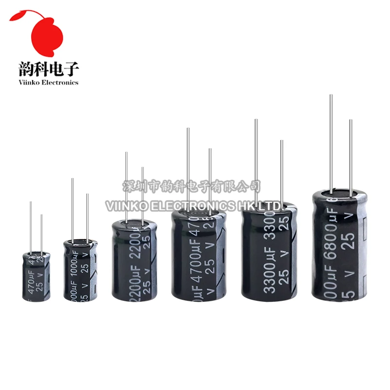 Aluminum Electrolytic Capacitor 10V 16V 25V 35V 50V 400V 450V 470UF 100UF 220UF 330UF 470UF 680UF 1000UF 47UF 10UF 22UF 0.47UF