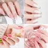 Manicure Set Transparent Architect Nude Polyethylene Manicure Trial All-in-one French Set with Mini Manicure Lamp Professional M 6