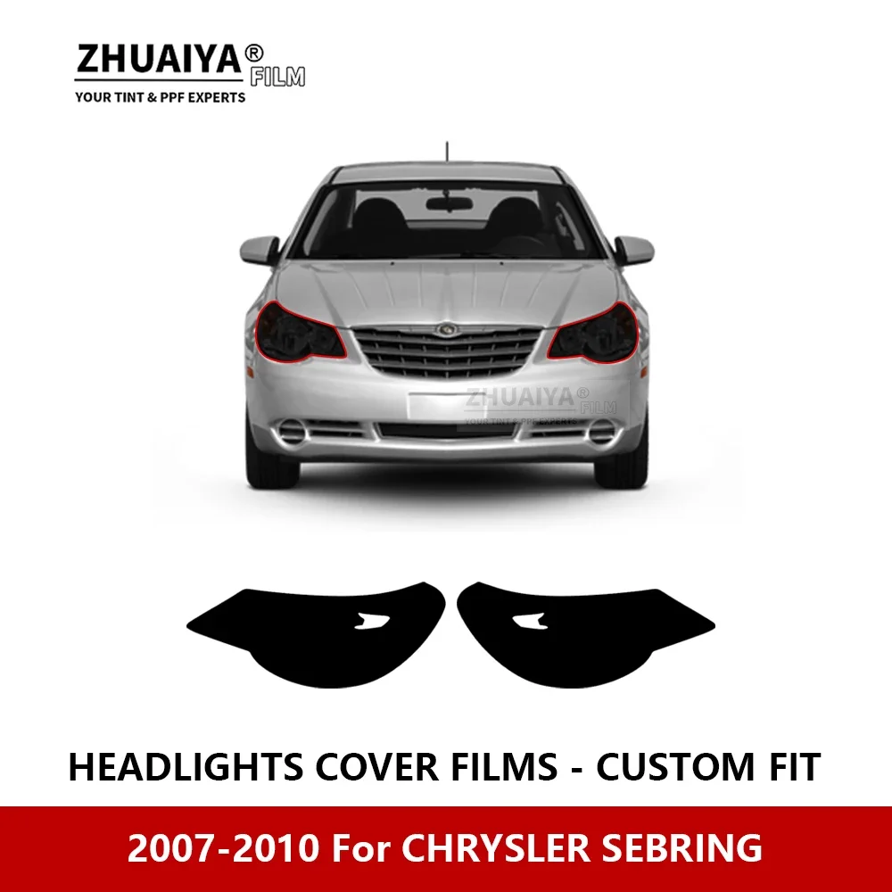 

For CHRYSLER SEBRING 2007-2010 Car Exterior Headlight Anti-scratch PPF precut Protective film Repair film stickers Accessories