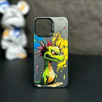 Cool Cartoon Graffiti Colored Laser Print iPhone Case