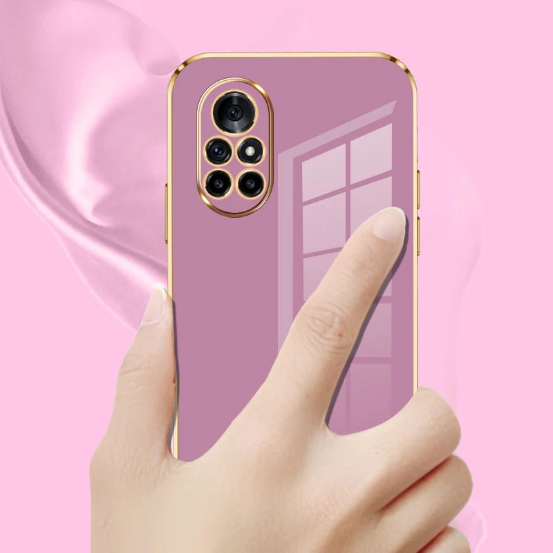Luxury Square Plating Shockproof Case for Huawei Nova 8/Pro - Premium Back Cover