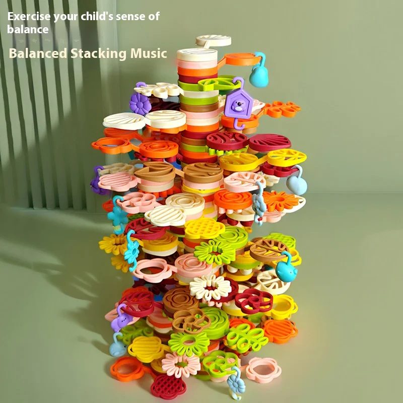 Puzzle Toys Focused Thinking Training Toys Stacked Trees Children's Enlightenment Balanced Building Blocks Strategy Toys 4
