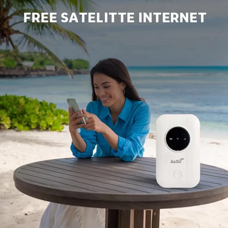 Wifi Router 4G LTE Module 300Mbps Hotspot Up To 10 Devices SIM Card Slot 2100Mah Battery For Travel Business Trip