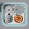 Cat feeding water feeder dog bowl cat bowl smooth food and water supply two-in-one water dispenser cat bowl pet supplies 5