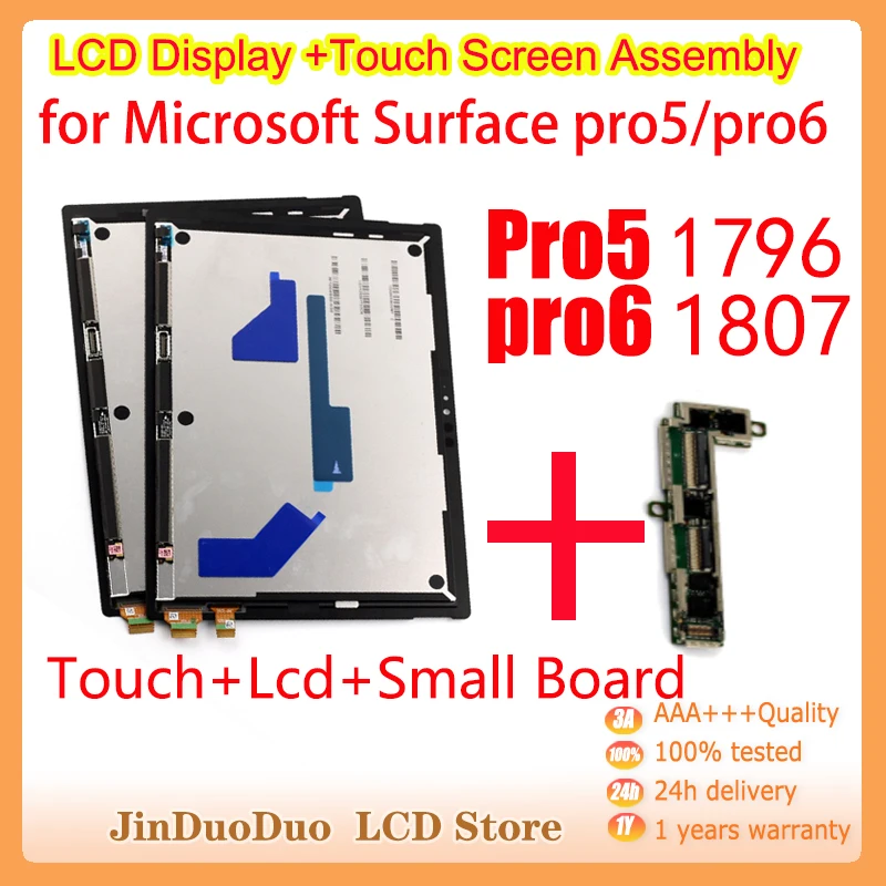 Originale Per Microsoft Surface Pro5 1796 Display Lcd Touch Screen Digitizer Per Microsoft Surface Pro 6 1807 Sostituzione Display