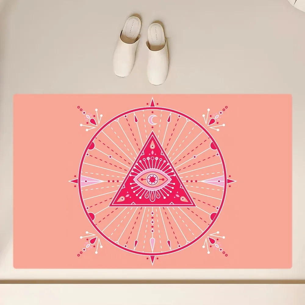 Evil Eye Floor Mat  Anti-Slip Bathroom Kitchen Bedroom Living Room Entrance Rug Home Decor 5