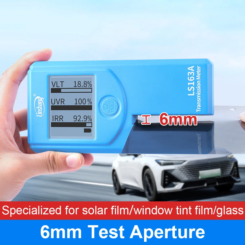 Car Window Tint Meter Solar Film Tester Vlt Transmission Meter Rotatable Screen for Automotive Window LS163 LS163A