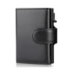 Rfid Credit Card Holder Wallets Men Black Magic Trifold Leather Slim Mini Wallet Small Money Bag Male Purses Carteira Masculina 2