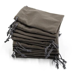 Velvet Drawstring Jewelry Gift Pouches - Pack of 100 in Black and Blue - 5x7 cm (Grey)