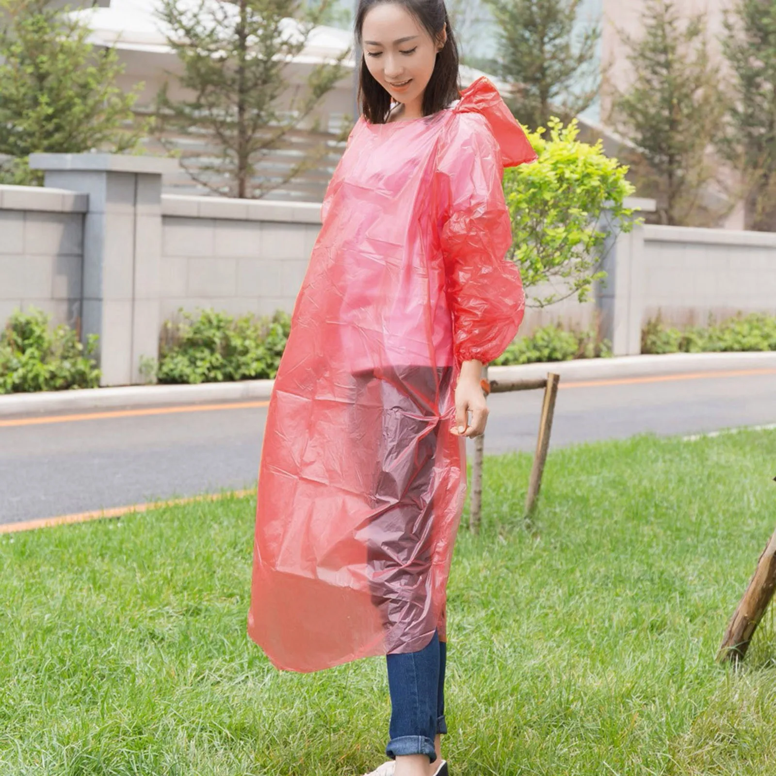 Outdoors Portable Disposable Raincoat Emergency Waterproof Adult Rain Coat Hooded Unisex Universal Women/Men Rain Poncho raincoat poncho