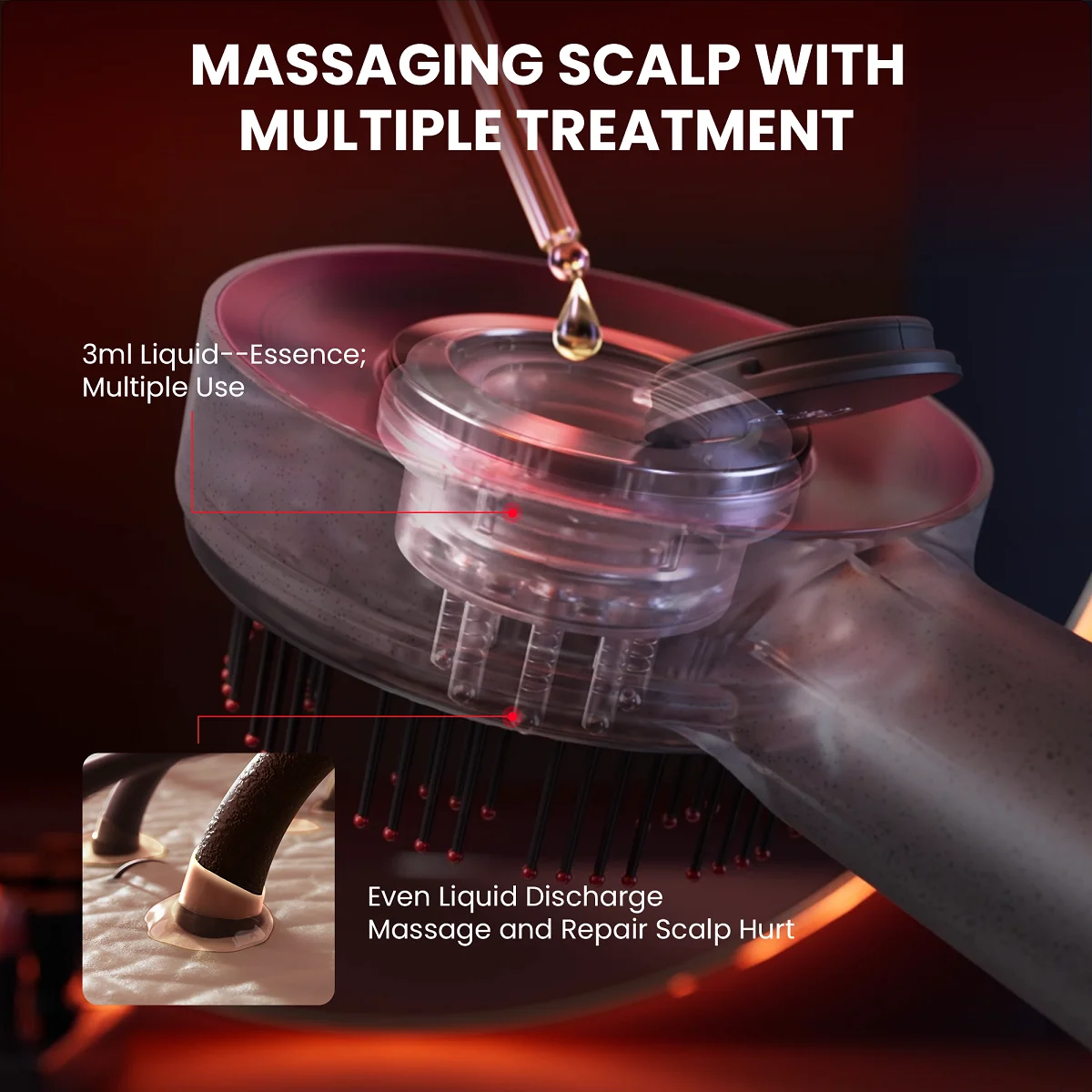 Breo Scalp3 頭皮マッサージブラシ ヘアマッサージコーム IPX7 防水