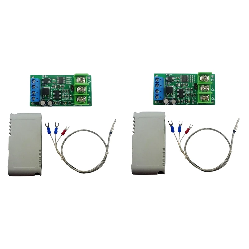 

2X DC 8-25V PT100 Platinum Thermal Resistance To Temperature Converter RS485 Modbus RTU RTD Sensor Module Kit PTA9B01