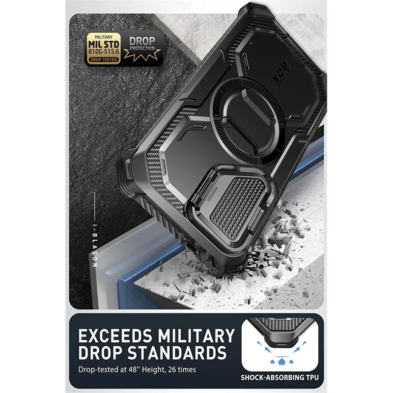 I-BLASON Armorbox Rugged Case with Built-in Screen Protector for 6.2-Inch Phones (2024 Release)