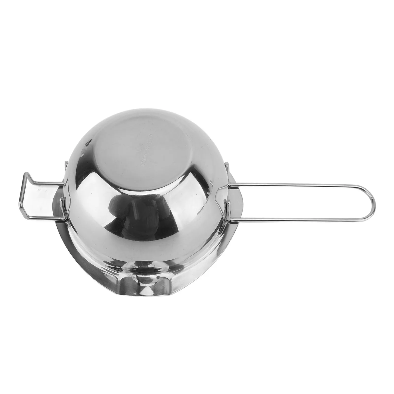 Chocolate Boiler Pot 500ml 304 Stainless Steel Double Spouts Butter Cheese Melting Pot Bowl for Making Desserts