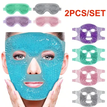 Gel Cooling Ice Face Eye Mask Facial Mask Hot Cold Compress Pack Gel Beads Cold Face Eye Mask Ice Pack,Compress Sleeping FaceSPA 1