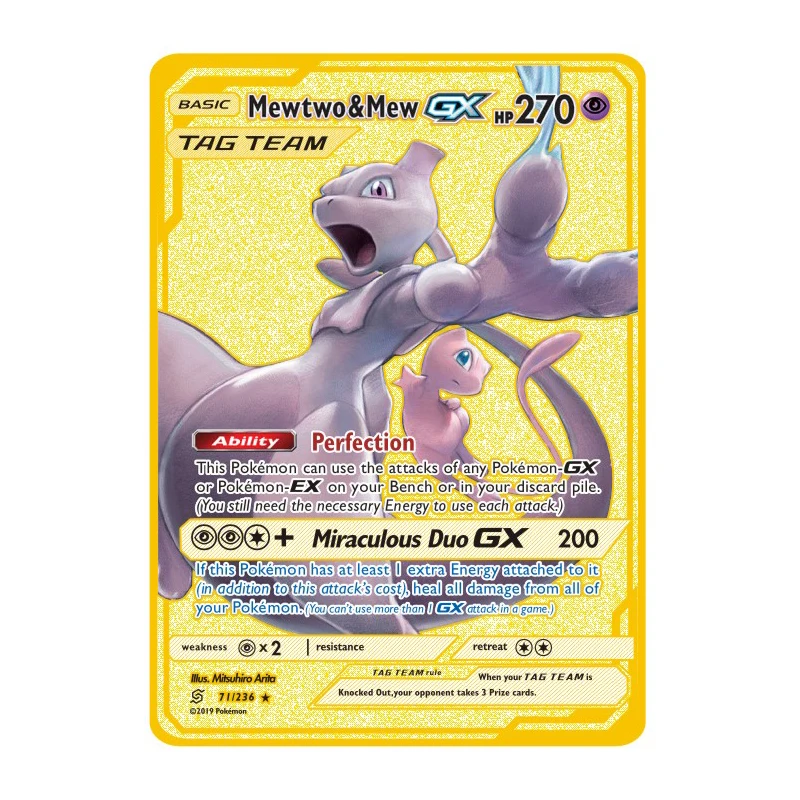 

27 Styles Pokemon Mew-two Stainless Steel Metal Toys Hobbies Hobby Collectibles Game Collection Anime Cards