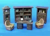 1:35 Scale Die-casting Resin Scene Bureau Resin Furniture Combination Model Unpainted Free Shipping 1