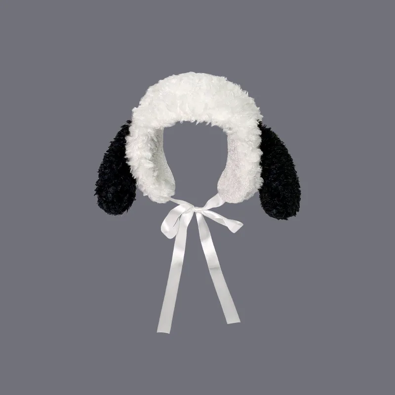 رائعتين لينة خروف الأذن يفشل المرأة المخملية رباط شعر الأذن حامي قبعة الشتاء الحلو طالب الدفء تنوع لطيف الفرقة