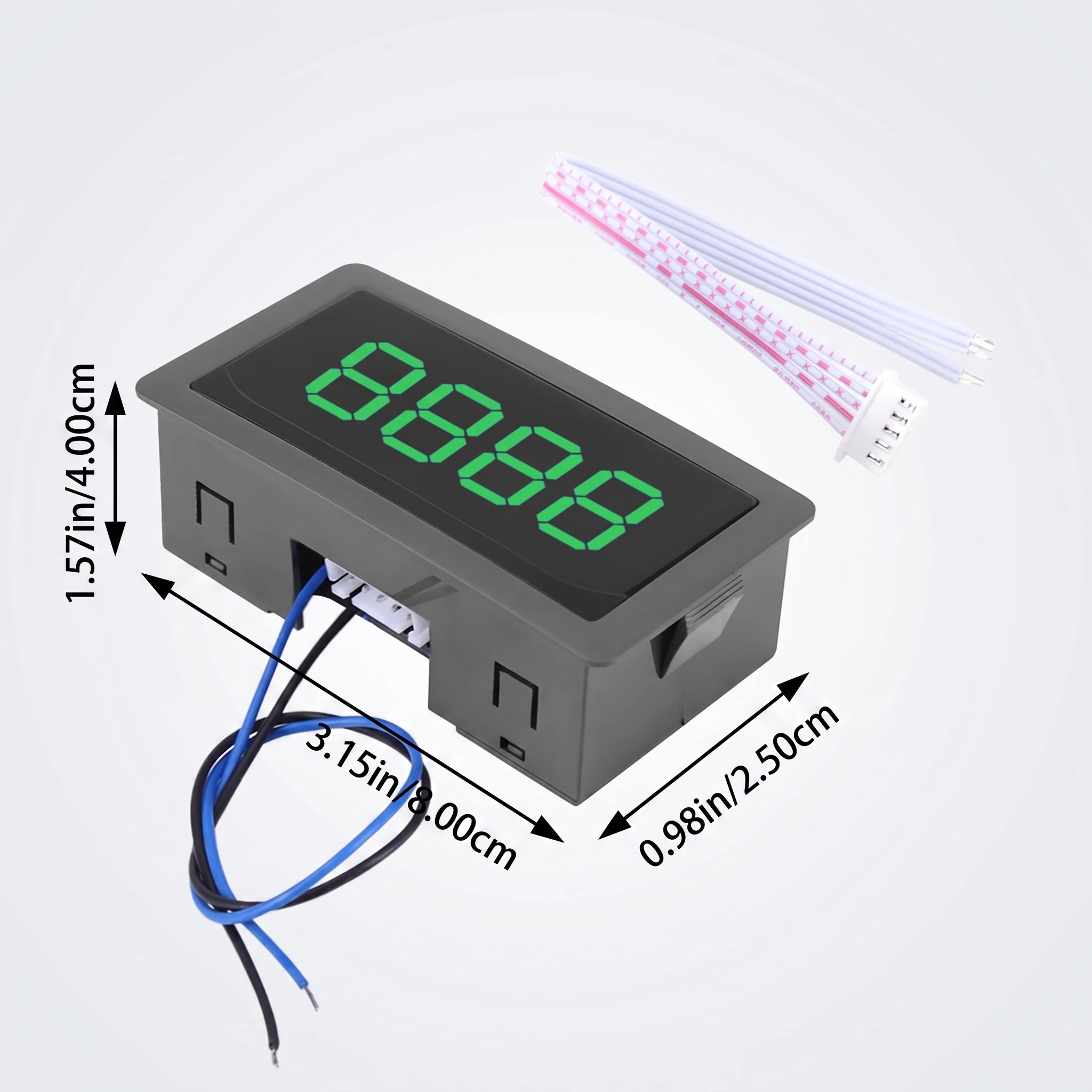 Enhanced LED Digital Display Panel Counter with Cable
