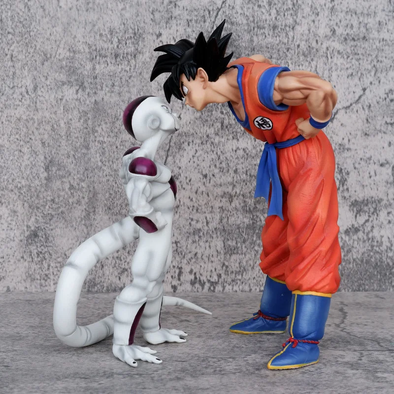 

24cm Gk Pvc Anime Dragon Ball Z Frieza Vs Son Goku Figurine Goku Action Figures Statue Collection Model kids desk toys Figure