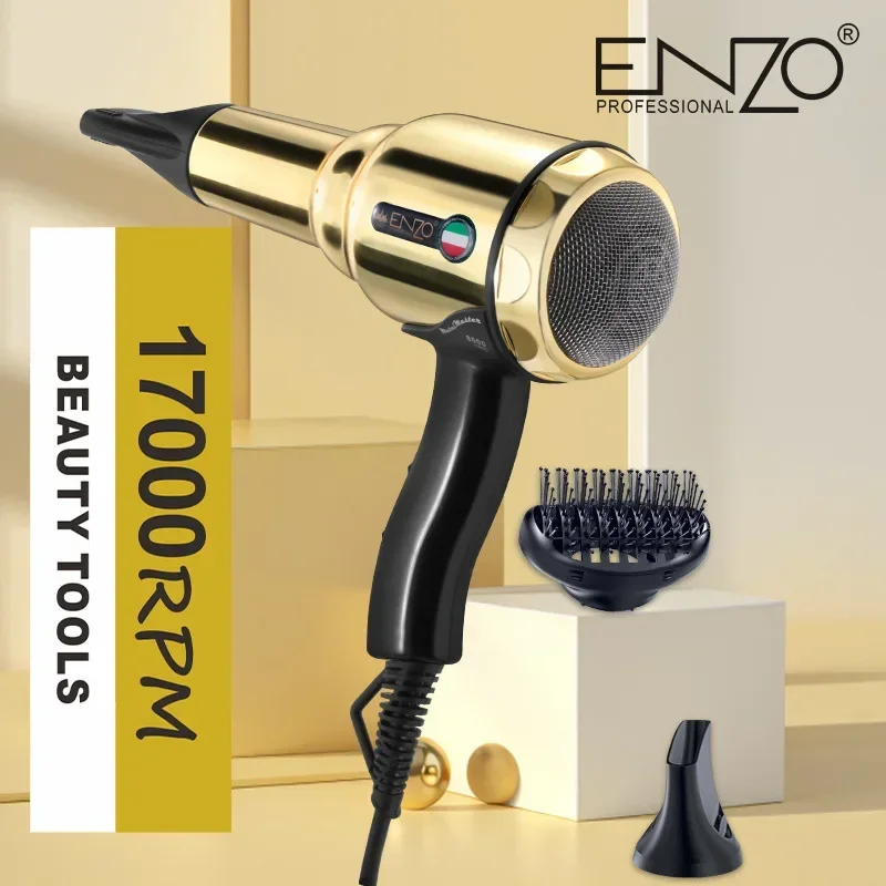 Professional 8000W Powerful Blow Dryer Negative Ions Hair Dryer 2 Speed/3Heat Setting Fast Drying Barber/Salon ENZO