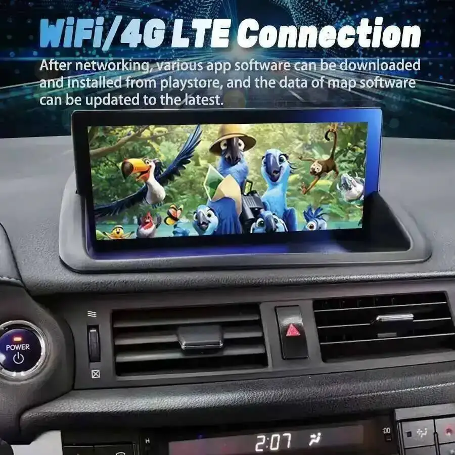 レクサスCT CT200 CT200h 2012-2020用 DSP 256GB Carplay AHD