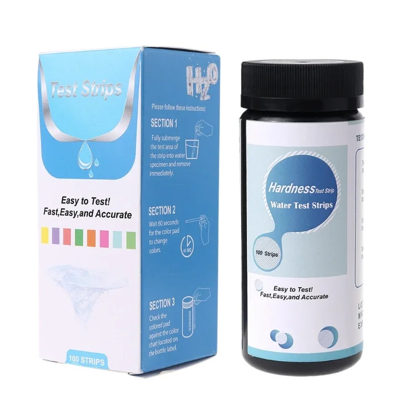 Water Quality Test Kit Water Hardness Test Strips Test for Hardness of Water Softener Dishwasher Well Spa Pool Testing Set