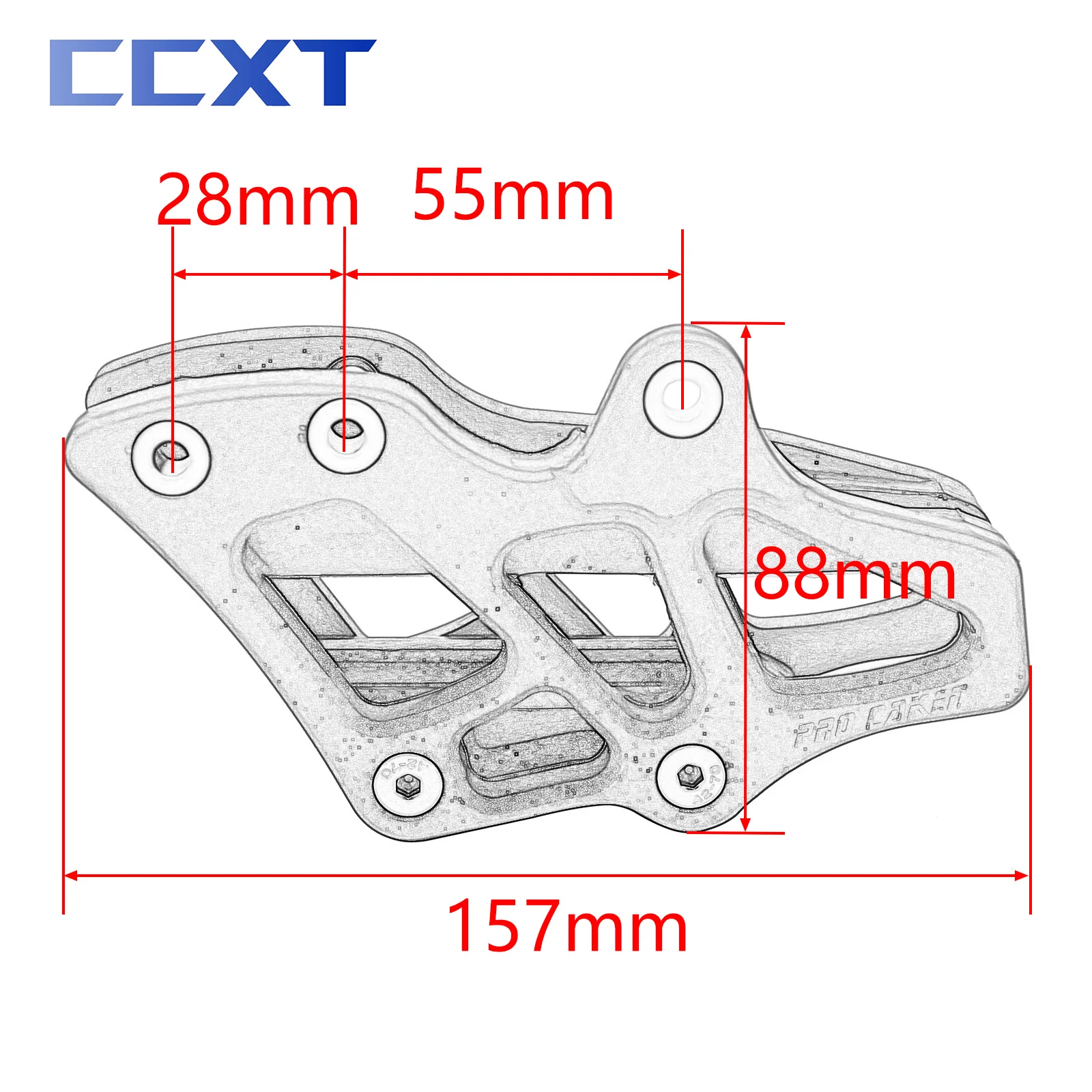 Motorcycle Chain Slider Guide Swingarm Roller Chain Guide Sprocket Guard For Yamaha WR 250F 450F YZ 125 250 250F 450F 250X Parts