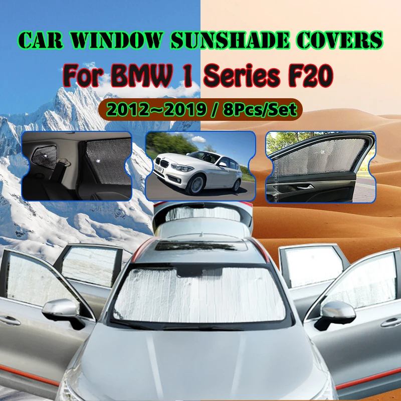 

Full Covers Sunshades For BMW 1 Series F20 Hatchback 2012~2019 2015 Car Accessories Sun Protection Windshields Side Window Visor