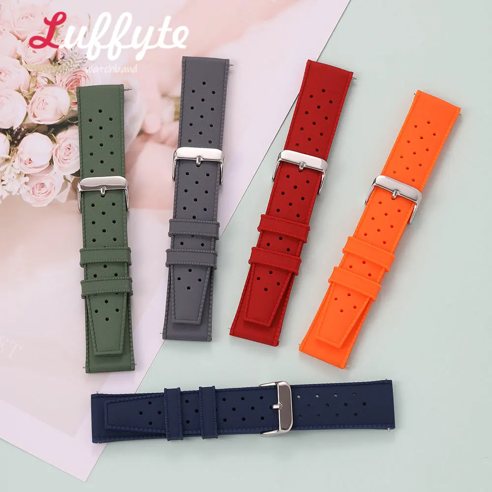 Universal Waterproof Silicone Watch Strap - Quick Release Replacement Band