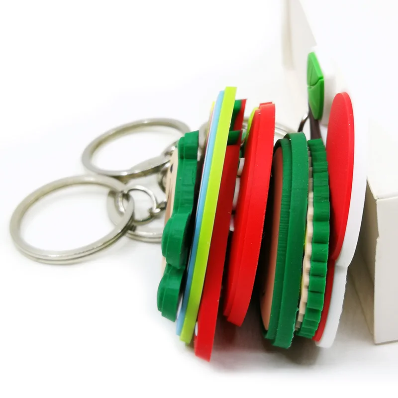 1PCS PVC Keychain Colorful & Sweet Keyring Charms Accessories