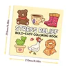 Coloring Book For Adults And Teens Cartoon Animals Theme Featuring Adorable Creepy Creatures In Cozy Moments For Relaxation Gift 6