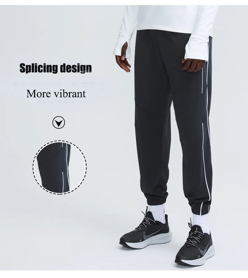 

Custom Men Sports White Black Sweatpants Gym Running Elastic Waisted Legging Pockets Jogger Fitness Men Pants Gym Hiking Trouses