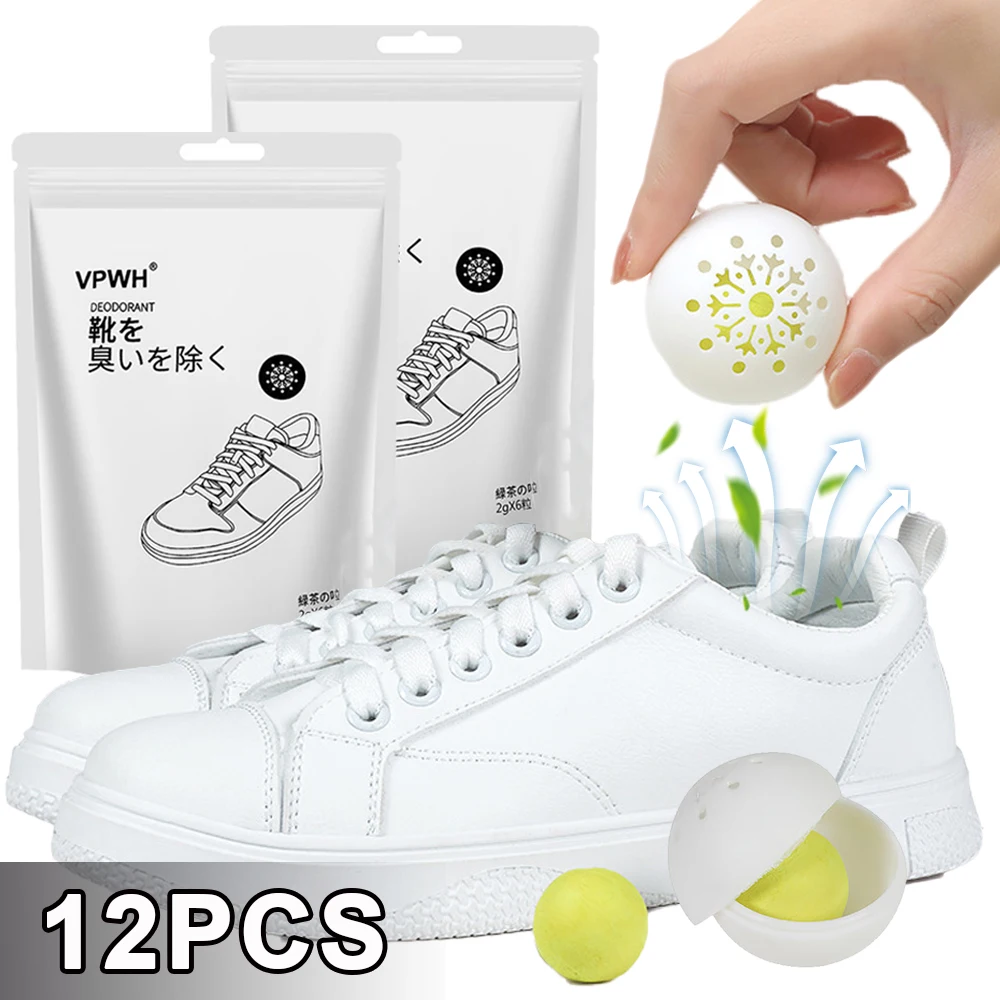 Shoe deodorizer,shoe deodorant balls 12/1 PCS Deodorizer Freshener Balls for shoes multifunction jasmine scent footwear shoe closet toilet deodorization