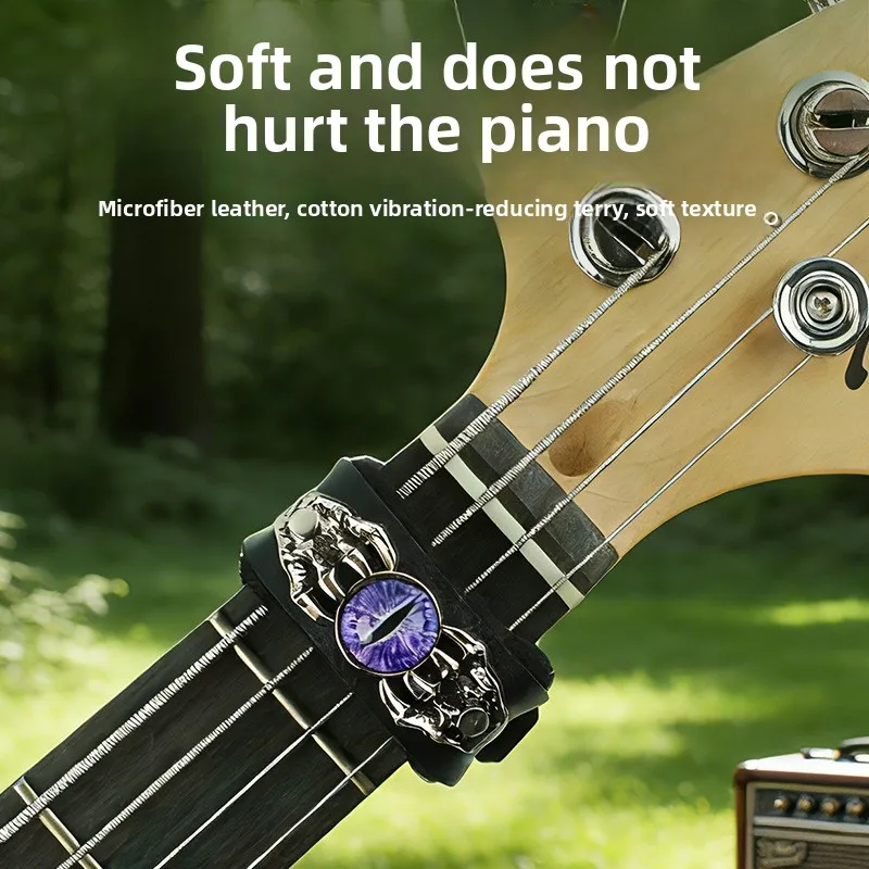 Adjustable Guitar Fretboard String Dampener Wrap Silencer