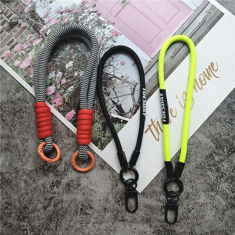 Versatile Metal Keychain with Lanyard Strap