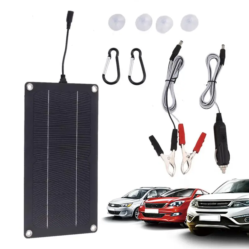 Caricabatteria Solare Per Auto Caricabatteria Solare Impermeabile Mantenitore 12V/24V Plug And Play Kit Di Ricarica Di Mantenimento Del Pannello Solar
