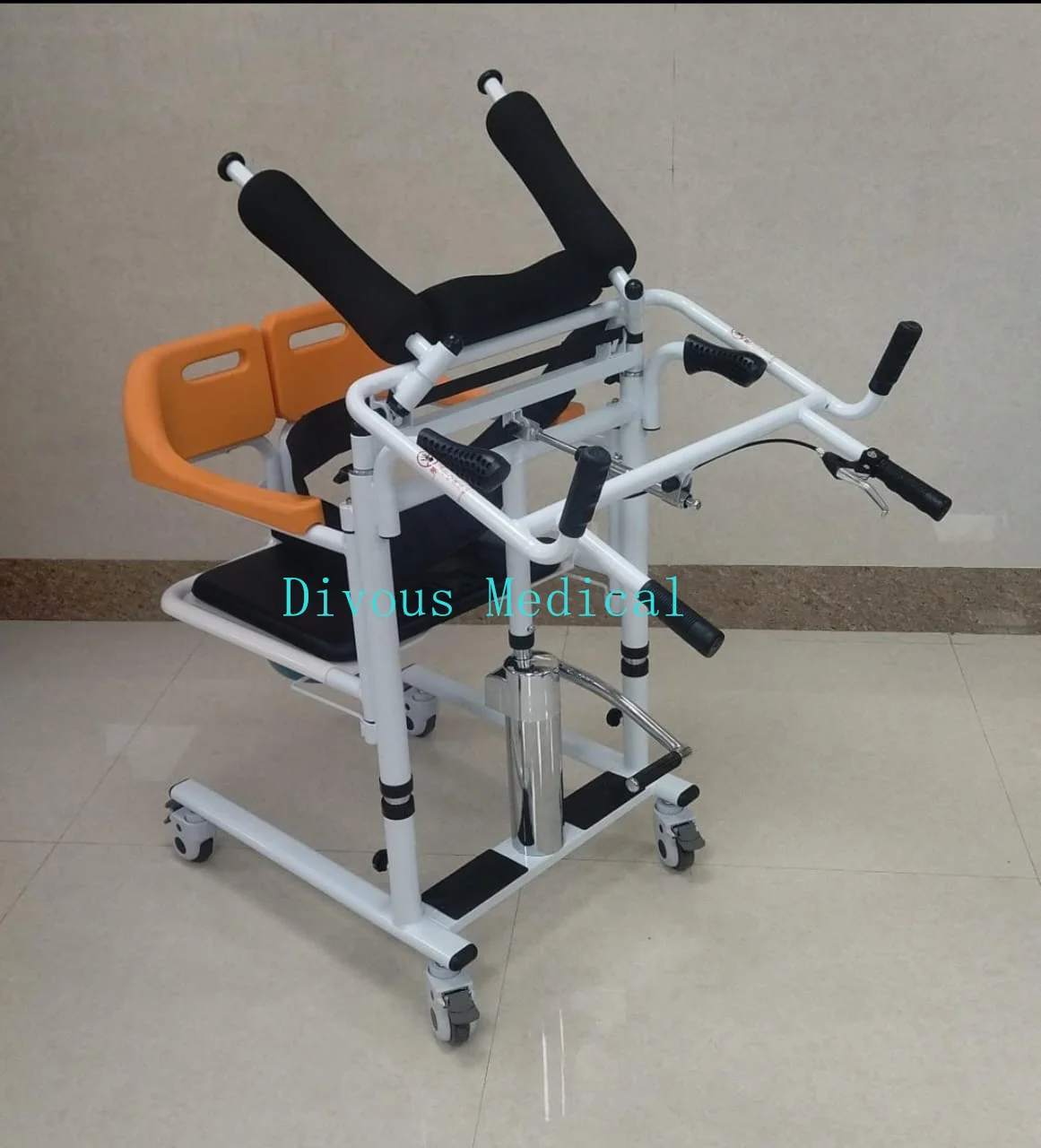 Hyraulic Operate Transfer Chair Shower Commode Chair