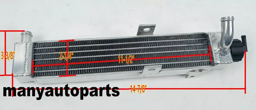 15"×4" Aluminium Water Racing Radiator FOR GO KART ROTAX MINI-MAX / MICRO-MAX
